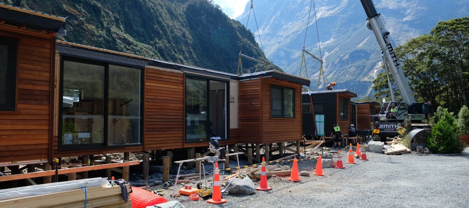 Moving the chalet accommodation to the Milford Sound Lodge in November 2018.