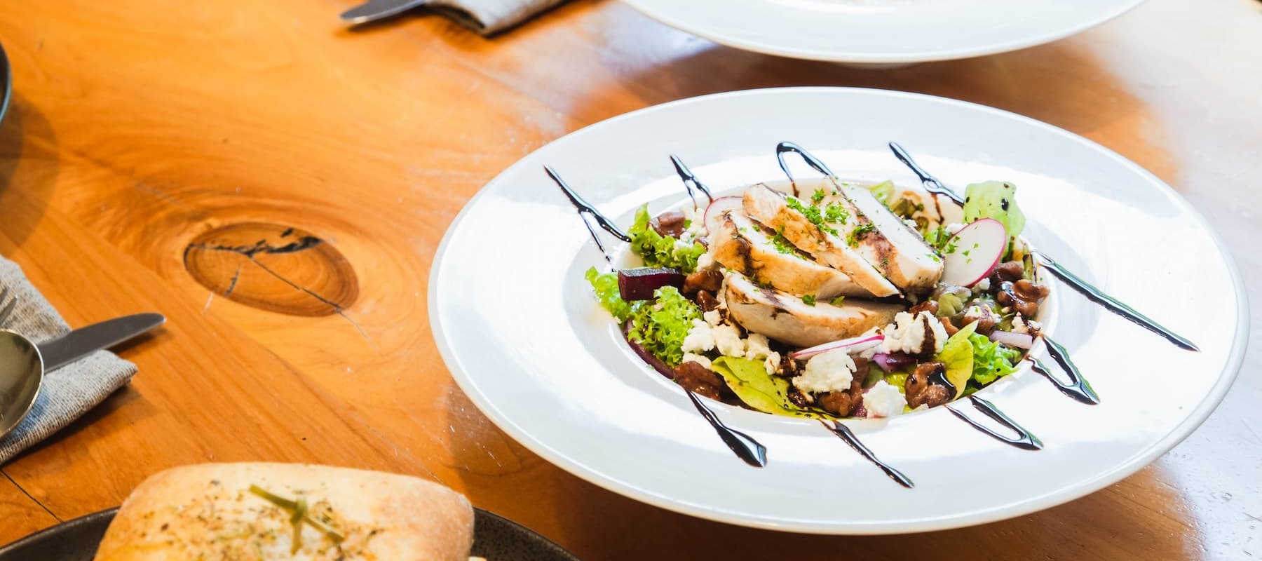 Chicken Salad being served at Pio Pio Restaurant Milford Sound